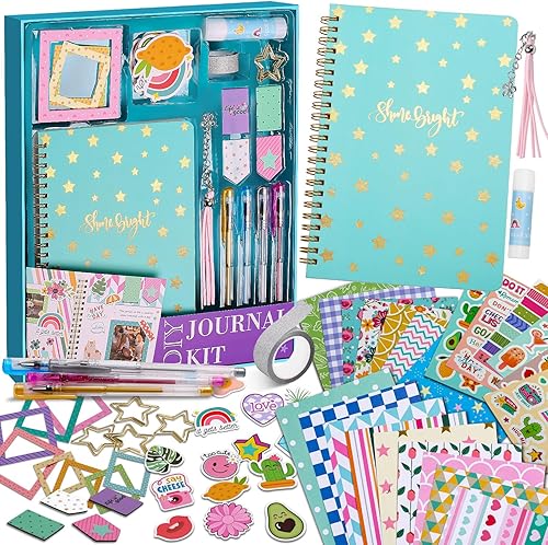 Kit de diario de bricolaje para niñas, juego de álbumes de recortes y suministros de diario, regalos de cumpleaños para niñas adolescentes, juegos