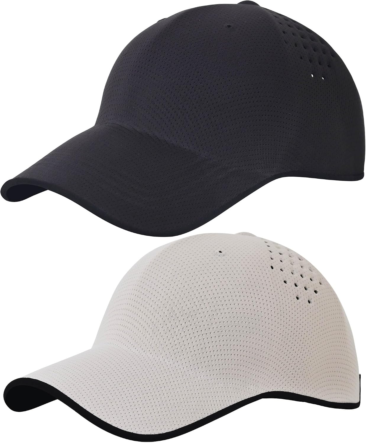 2 Pack Seamless Baseball Cap Adjustable Sports Beach Hat Women Men