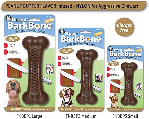 Miniatura 19 de Pet Qwerks Flavorit Wood BarkBone - Hueso de perro rellenable para masticadores moderados, sabor a menta, 6.75 pulgadas