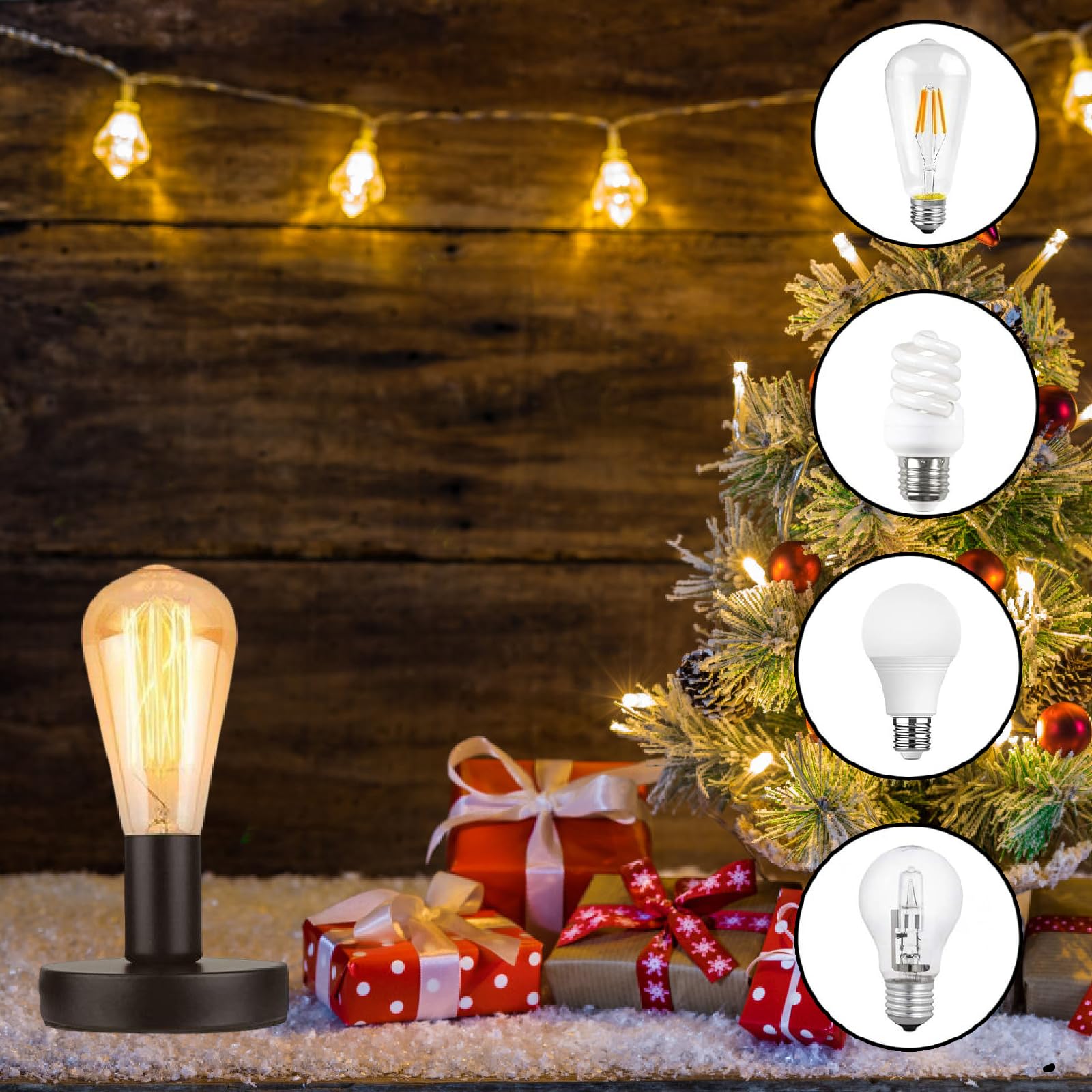 Oprawa lampy E27 z przełącznikiem, czarna, oprawa z kablem sieciowym 1,8 m, retro, oprawa E27, do baru, sypialni, salonu, biura, "zrób to sam" (bez żarówki)