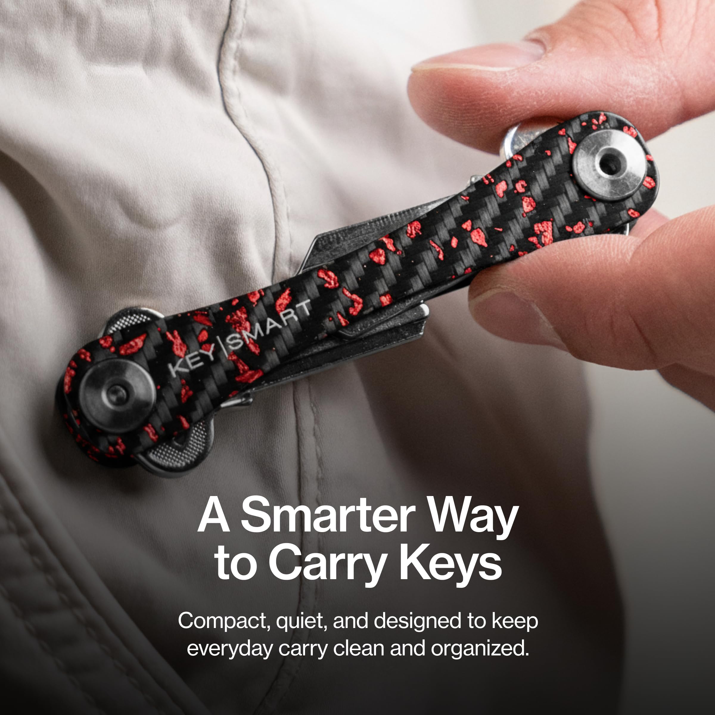 KeySmart KS019e-Green Premium kompaktowy organizer na klucze, zielony, jeden rozmiar