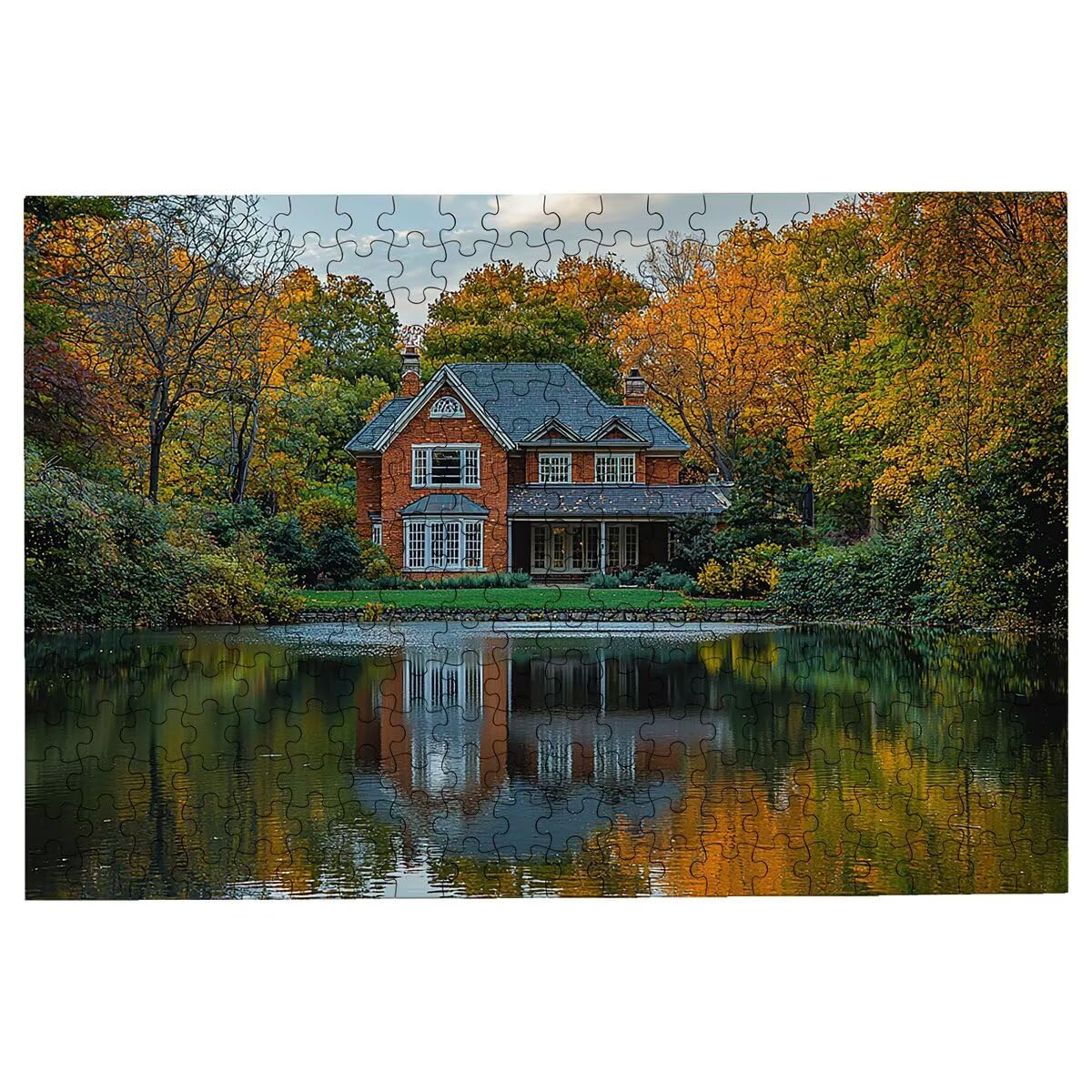 Puzzle 1000 elementów, las, 1000 elementów, puzzle z ekskluzywnym pudełkiem do pakowania, Impossible Klasyczne puzzle dla dorosłych, drewniane puzzle, kolorowa dekoracja, salon, prezenty dla mężczyzn
