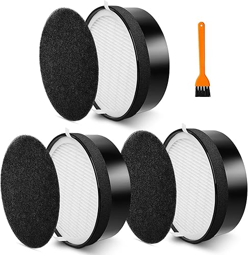 Colorfullife Paquete de 3 filtros de repuesto LV-H132 compatibles con filtro de purificador de aire LEVOIT LV-H132, filtro True HEPA H13, filtro de