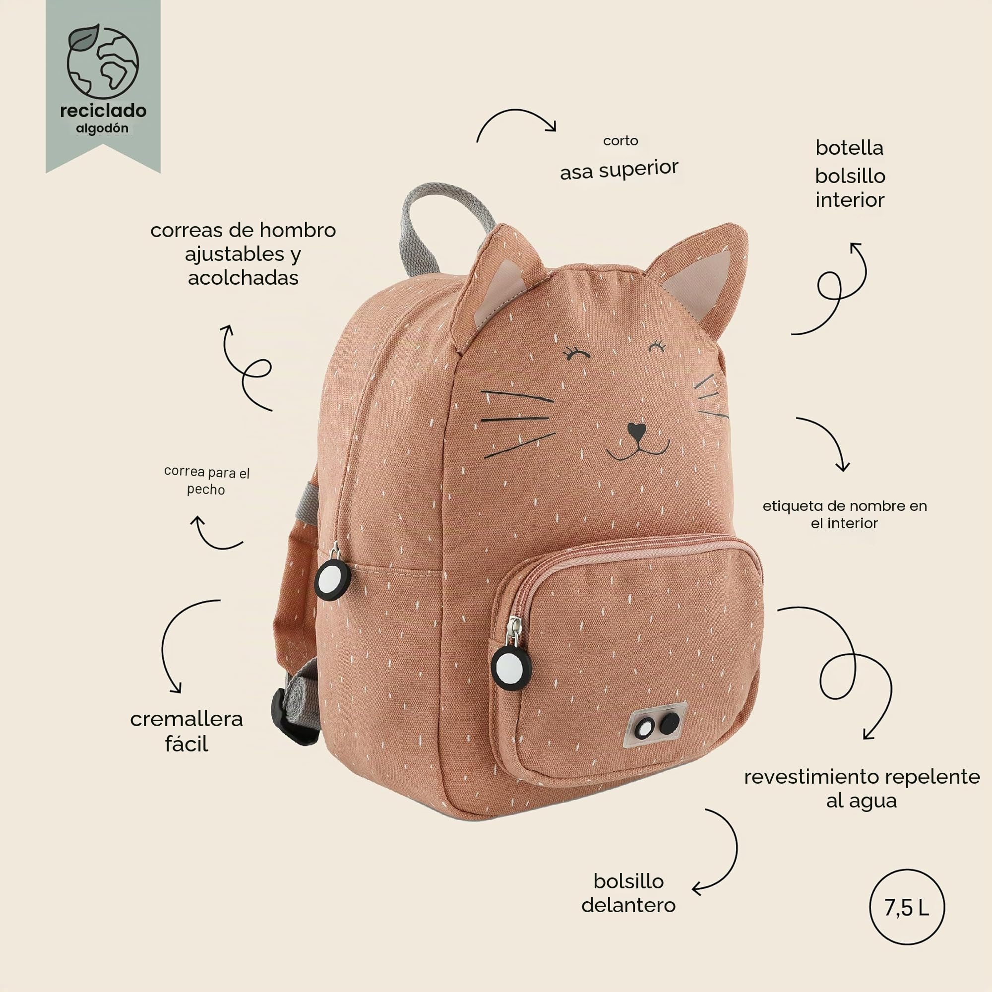 Trixie Mochila para niños y niñas, pequeña bolsa de gimnasio