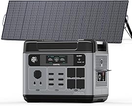OUKITEL 3200W 2048Wh Tragbare Powerstation mit 500W Solarpanel, LiFePO4 Akku Notstrom, Solargenerator, 50/60Hz umschaltbar USV <10ms, Notstromaggregat für Zuhause, Camping & Wohnmobil P2001 Pro