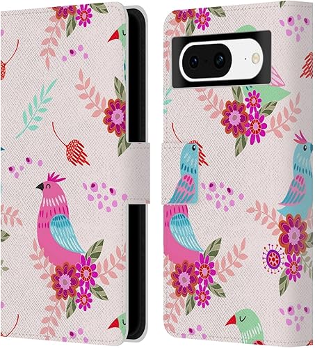 Miniatura 10 de Head Case Designs Officially Licensed Haroulita Marigold Cute Flower Pattern Leather Book Wallet Case Cover Compatible with Google Pixel 8