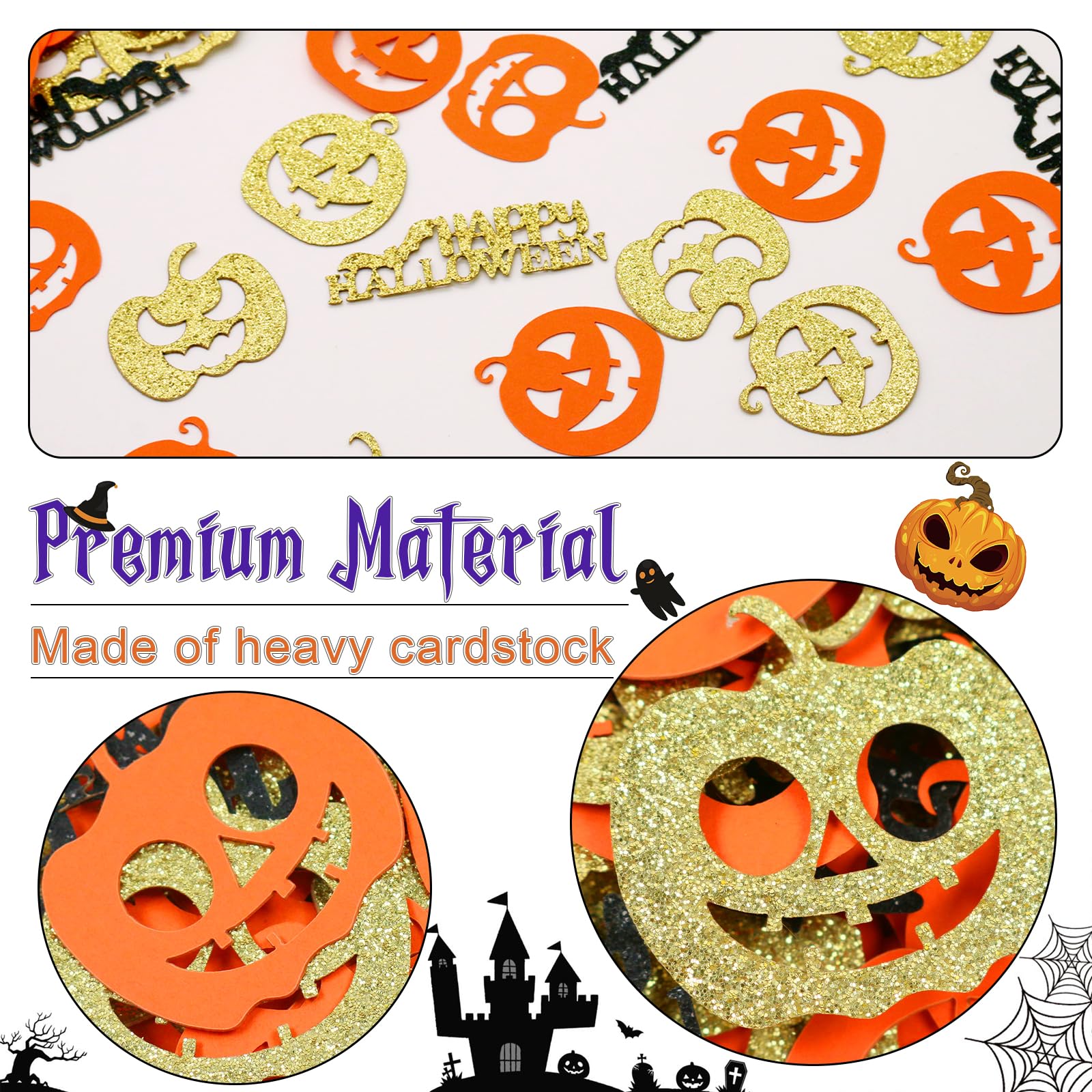 Sonew confettis de dispersion de table d'Halloween 200g Halloween Confettis Table de fête d