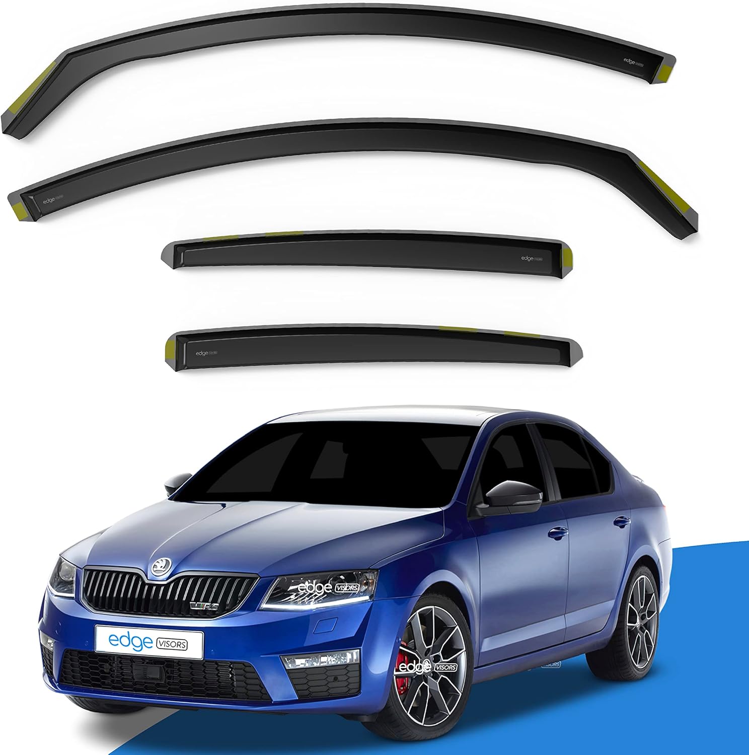 EdgeVisors Wind Deflectors | Fits: VOLVO XC90 MK2 (2015-onwards) 5 Door SUV 4pc Set | In-Channel - Foto 7