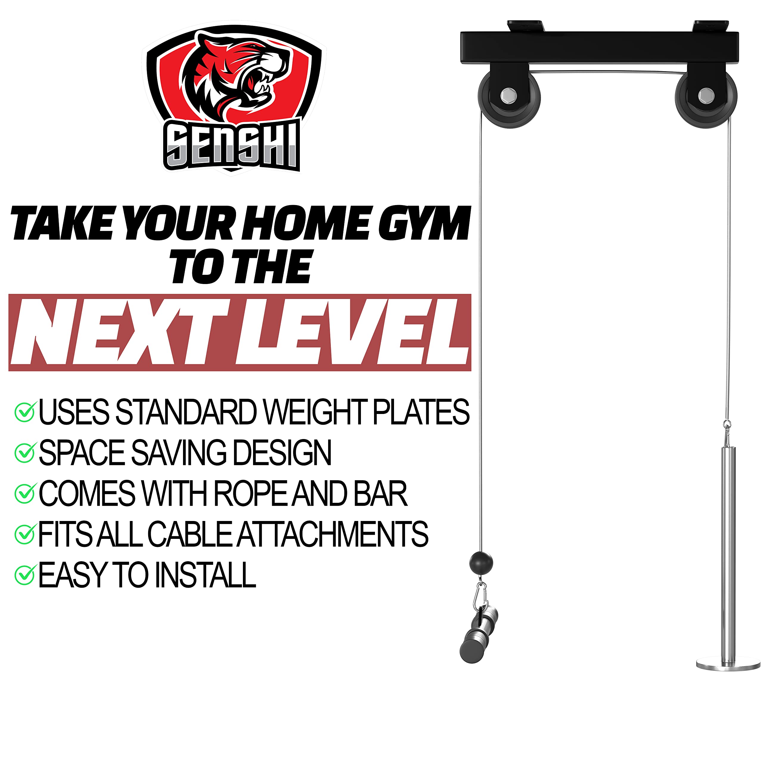 Senshi Japan Ceiling Mounted Pulley Cable Machine Versatile