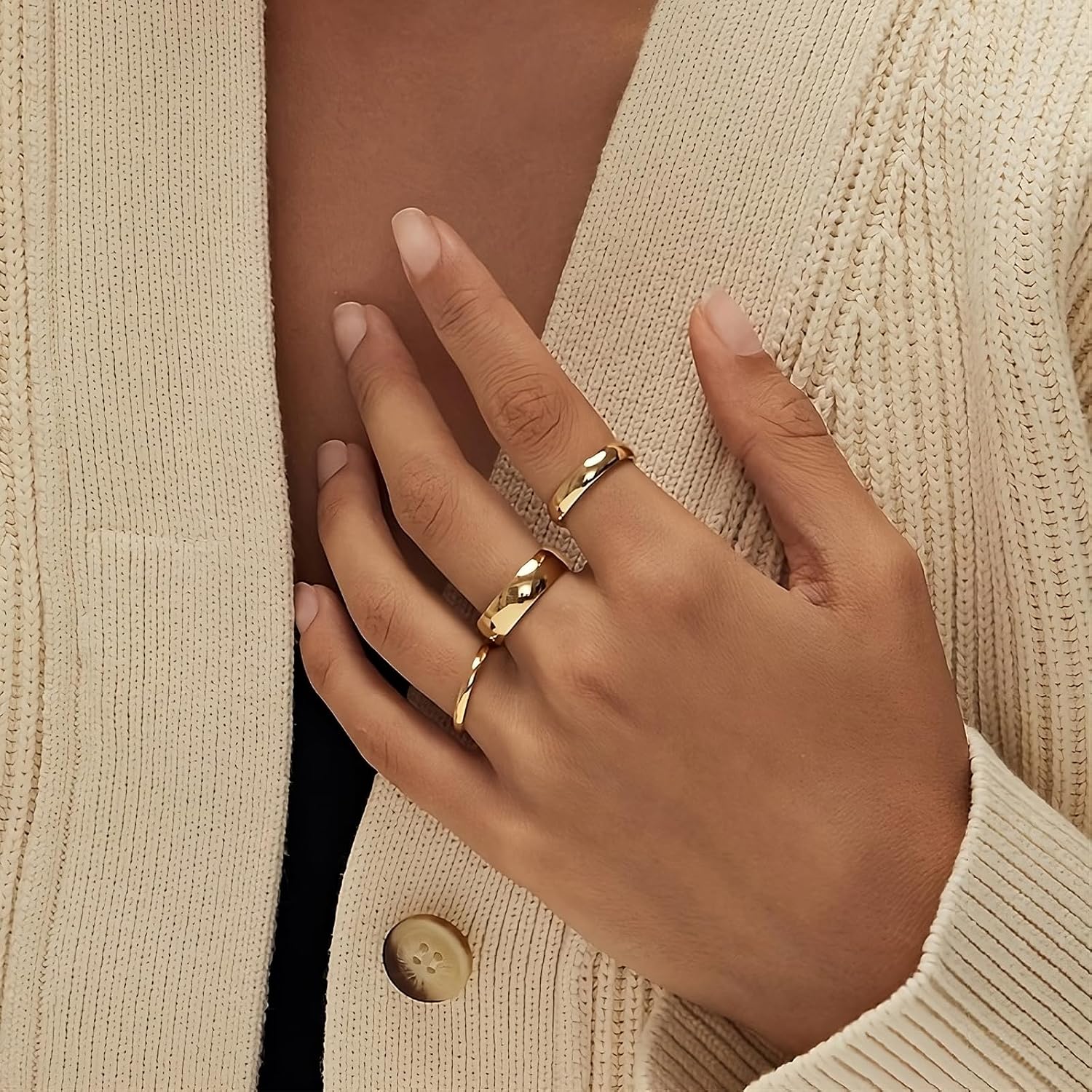 NOKMIT 2mm 4mm 6mm Gold Wedding Bands for Women Men Dainty Gold Silver Tungsten Cigar Band Rings Thumb Pinky Ring High Polish Non Tarnish Comfort Fit Size 4-12 - Image 7