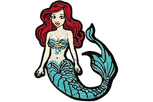 Aesthetic Cartoon Girl Iron-On Mermaid Patch Applique