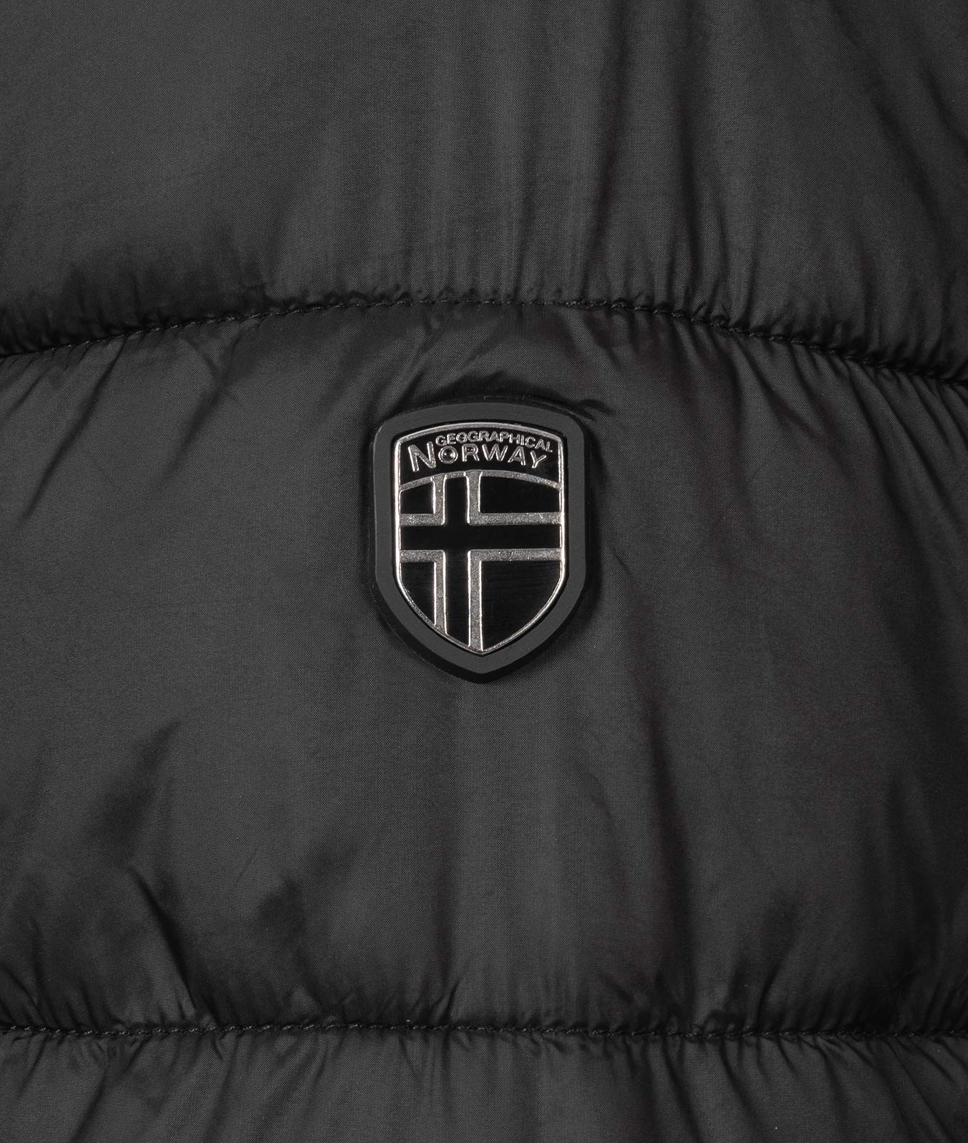 Geographical Norway Damen Winterjacke Parka Damenjacke Damenmantel Wintermantel Damen Jacken Outdoorjacke Warm Kunstfellkragen Gefüttert D-458 Schwarz M