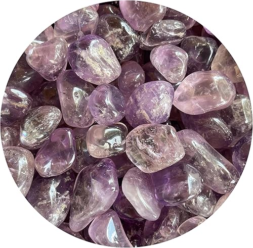 GAF TREASURES Piedras pulidas de amatista de 12 libra, piedra preciosa natural pulida, cristales curativos de amatista (amatista)