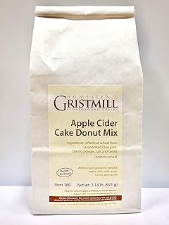 Homestead Gristmill — Non-GMO, Chemical-Free, All-Natural Apple Cider Donut Mix (2 Pack)