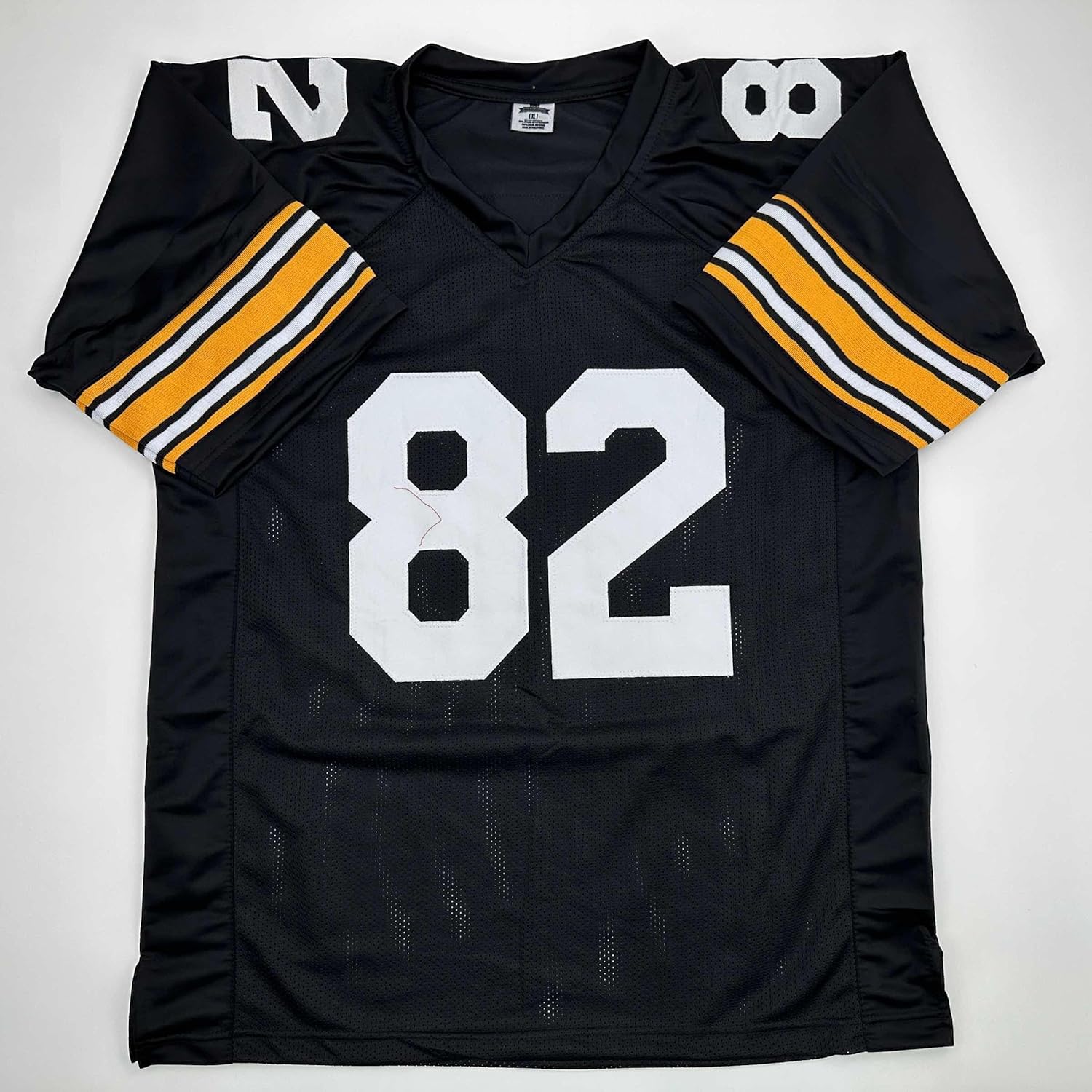Facsimile Autographed John Stallworth Pittsburgh Black Reprint Laser Auto Football Jersey Size Men's XL - Image 3