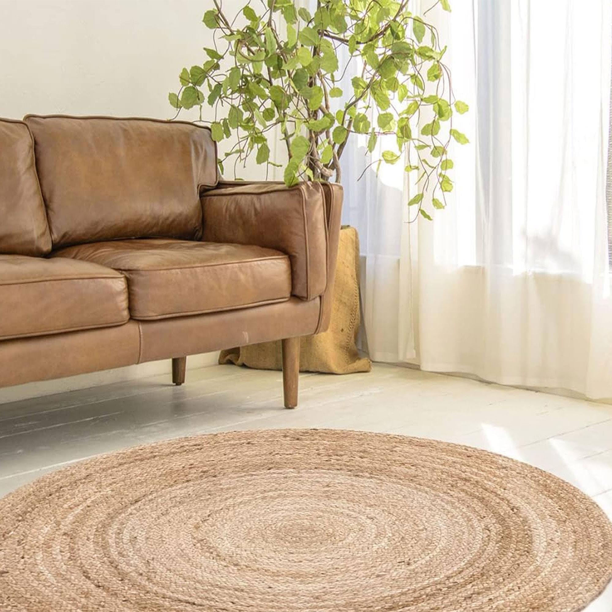 Well Home MOBILIARIO & DECORACIÓN Alfombra de Yute D.120 cm