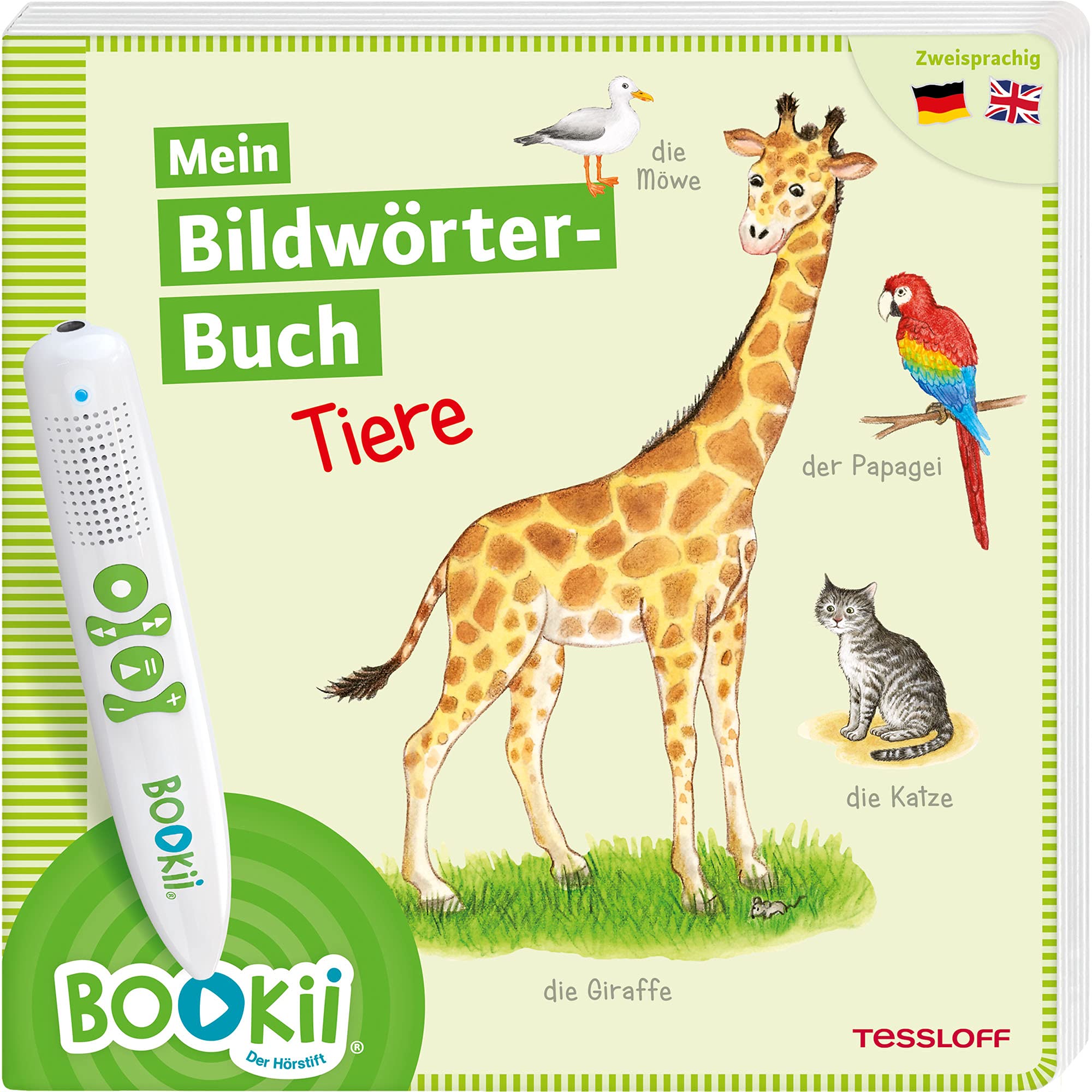 BOOKii® Mein Bildwörter-Buch Tiere: Zweisprachig Deutsch / Englisch