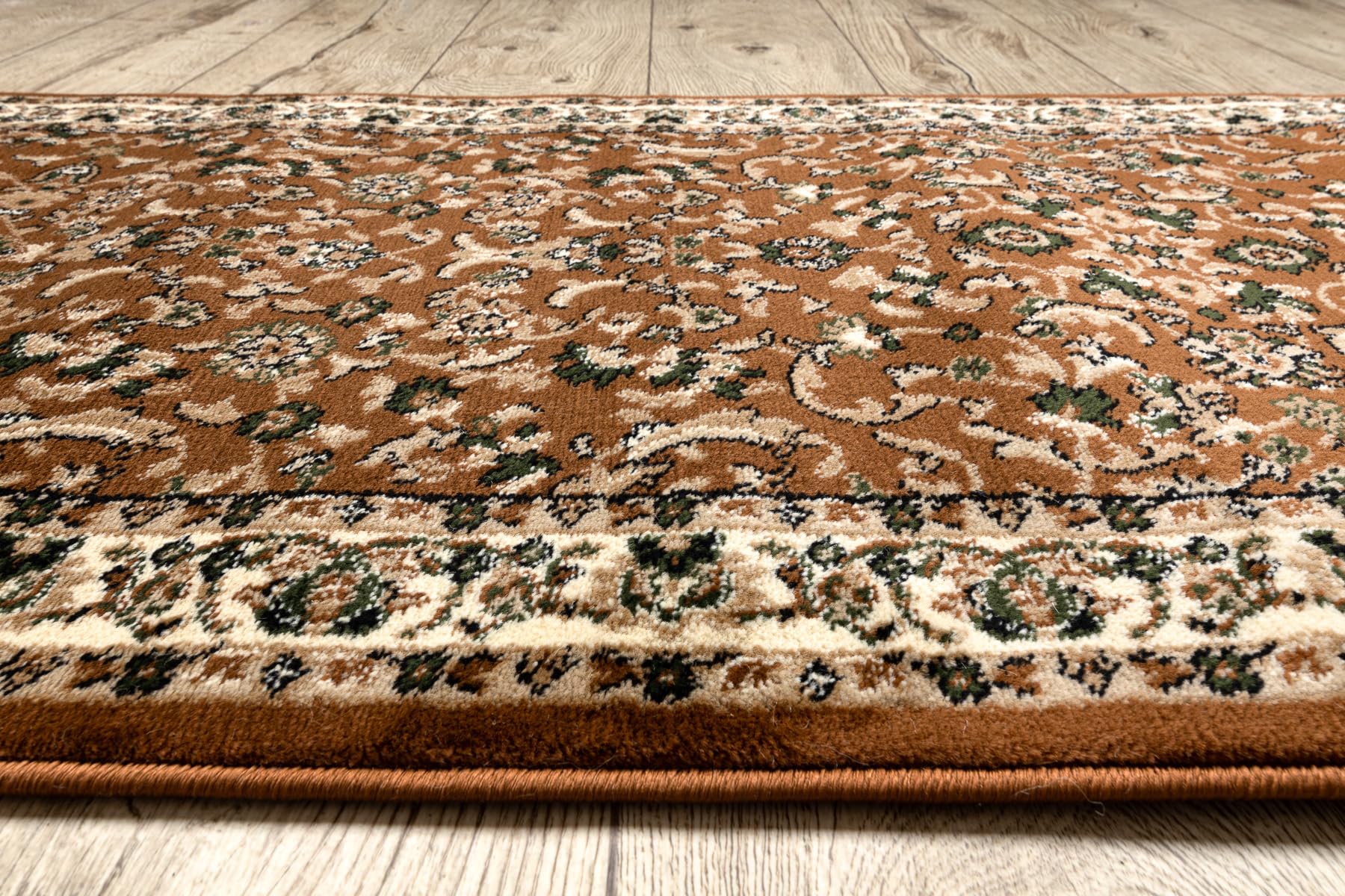 Rugsx Teppichläufer ROYAL ADR 1745 – Braun, 80x160 Cm, Polypropylen, Für Flur, Küche, Esszimmer