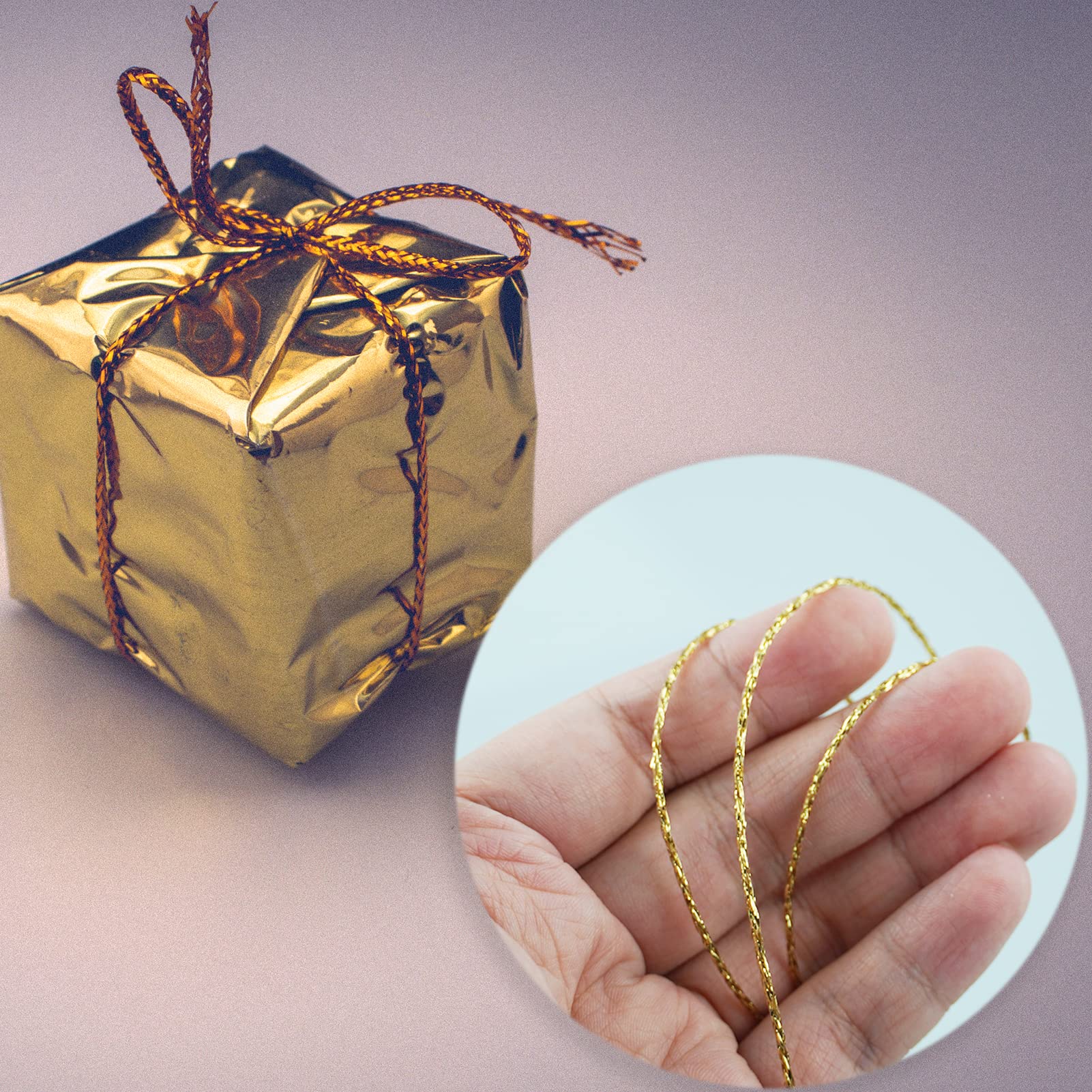 VEGCOO Fil Métallique Argenté 1,5mm X 100m + 20 Cordes à Étiquettes - Corde Noël Emballage Cadeaux Loisirs Créatifs