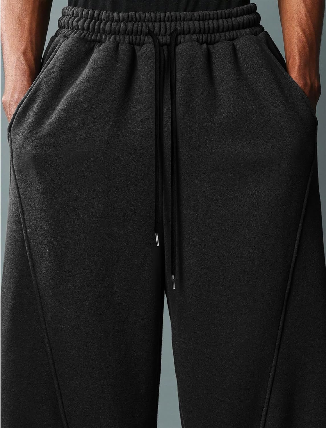 ZAFUL Baggy Sweatpants for Men Drawstring Elastic Waist Heavyweight Harem Joggers Athletic Pants with Pockets for Streetwear - Image 6