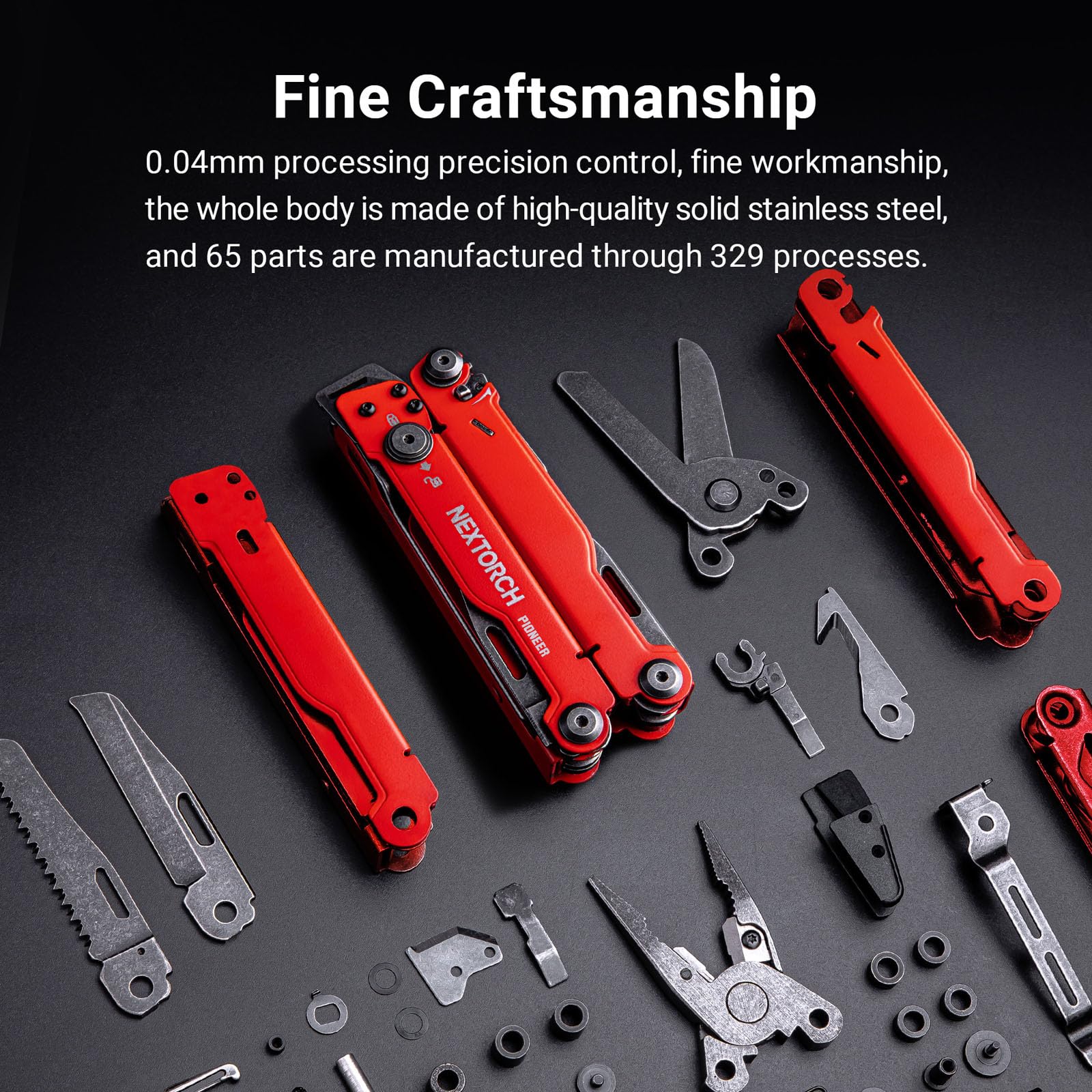NEXTORCH - PIONEER MT20RE "Rescue Version" Multi-Tool 14in1 Werkzeugen & Schneider für Kunststoff-Handfesseln