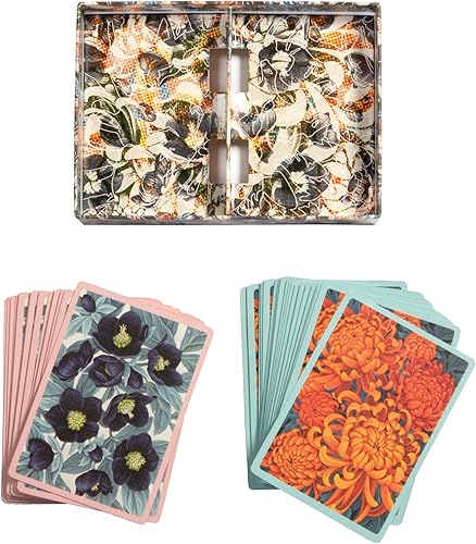 Miniatura 3 de eeBoo Piece & Love Autumn Abundance - Naipes para adultos, juego de 2 mazos, mazos tradicionales con Beaufiul Artowrk y bordes dorados, tintas a