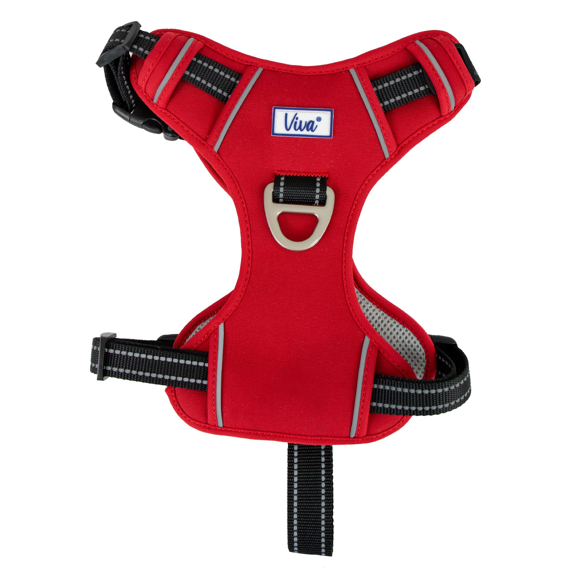 Ancol Viva Exercise and Travel Dog Harness in Red - Comfortable Pet Accessory with Padded Chest and 2 Leash Clips - Large 60-85cm - Image 3