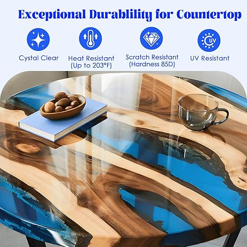 Miniatura 3 de Kit de resina epoxi Bsrezn de 1 galón, mezcla de epoxi y endurecedor 11 a granel para arte artesanal