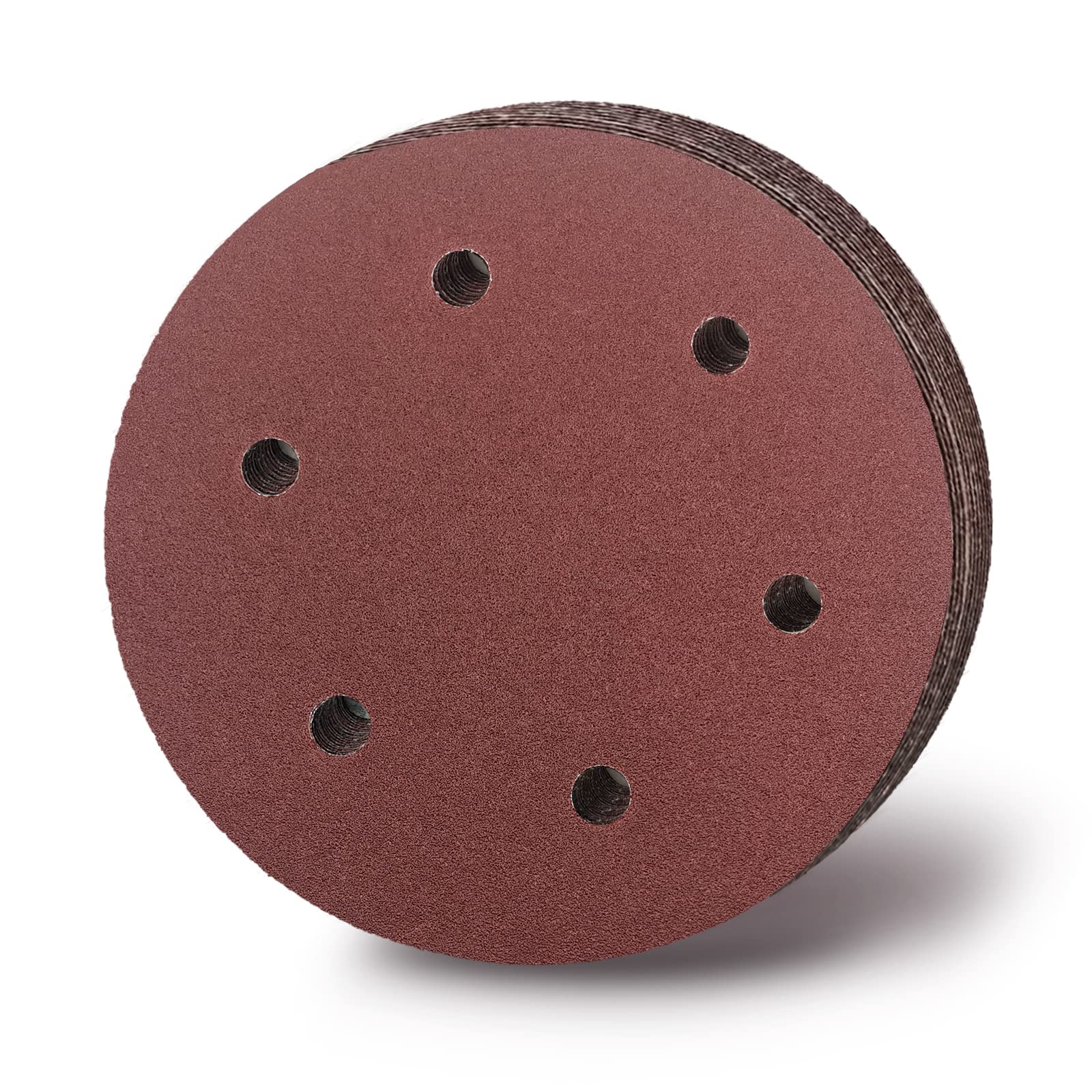 LYFJXX Hook and Loop Sandpaper, 20pcs 9 Inch 6 Hole 80 Grits Sanding Disc Sanding Discs Set,Assorted Grits Sandpaper