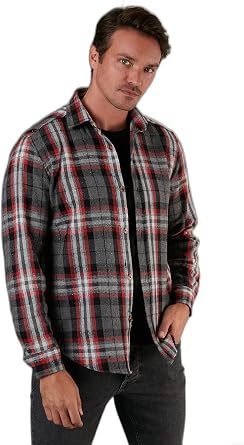 Buratti Ekoseli Uzun Kollu Slim Fit K l k G mlek Erkek CF21W112844