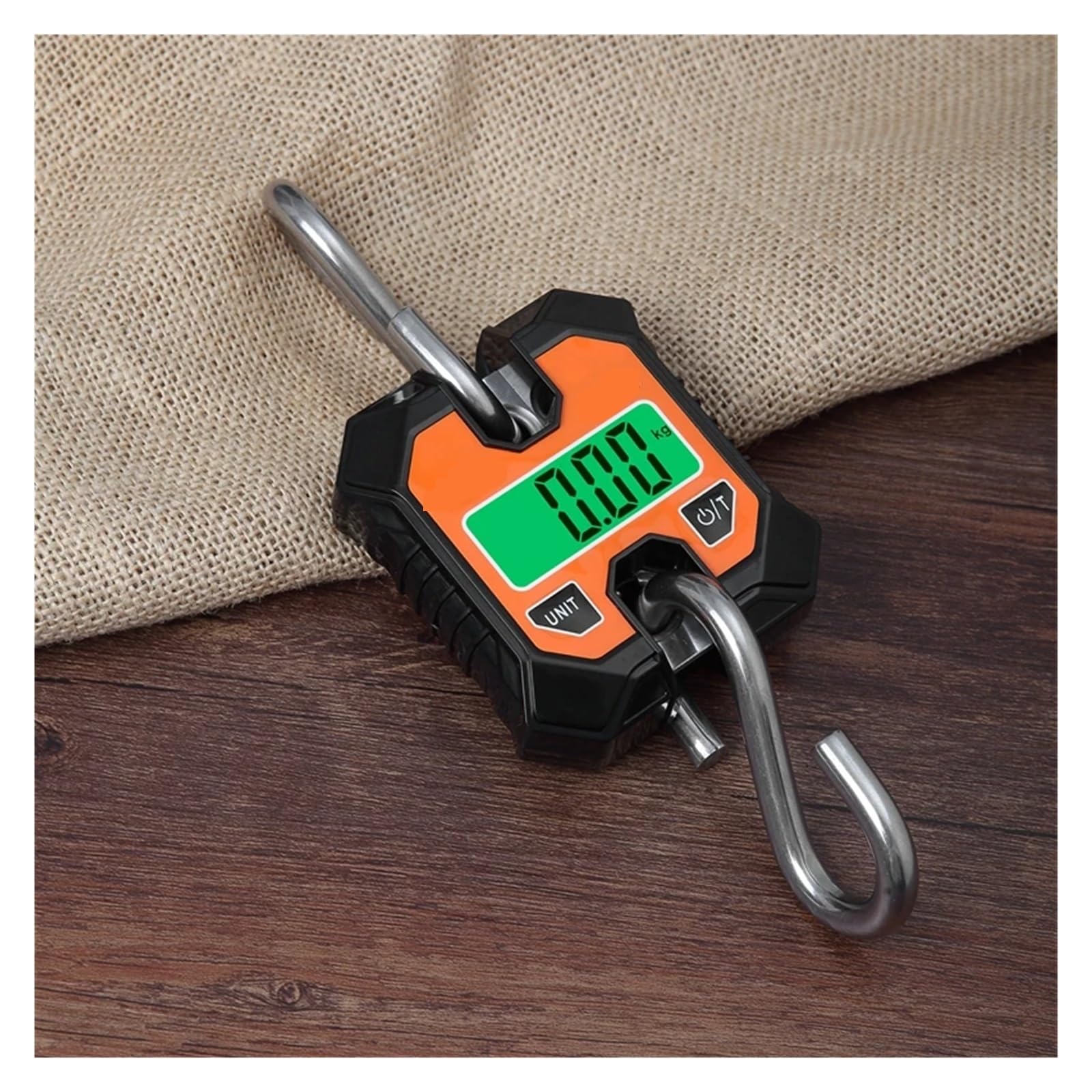 Bilancia sospesa digitale, Mini bilancia elettronica for gru da 100 kg, for carichi pesanti, appesa, con gancio, stadera, portatile, LCD, for bestiame industriale, 250(Noir)