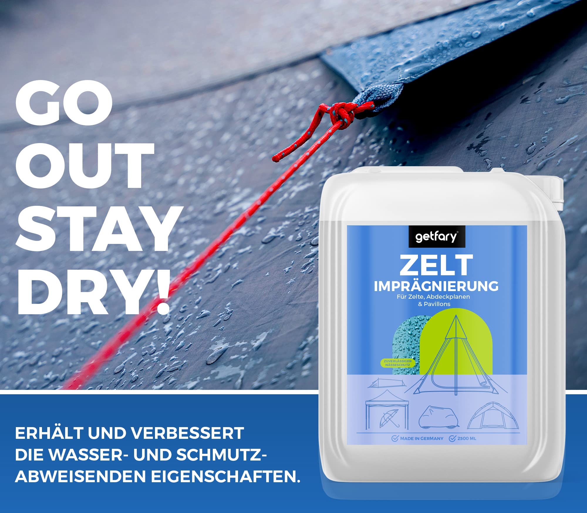 Imprgnierspray Fr Drauen 12x 300ml Imprgnierspray Von Cigall  Textil &  Zelt Wasserdicht  Made In Germany