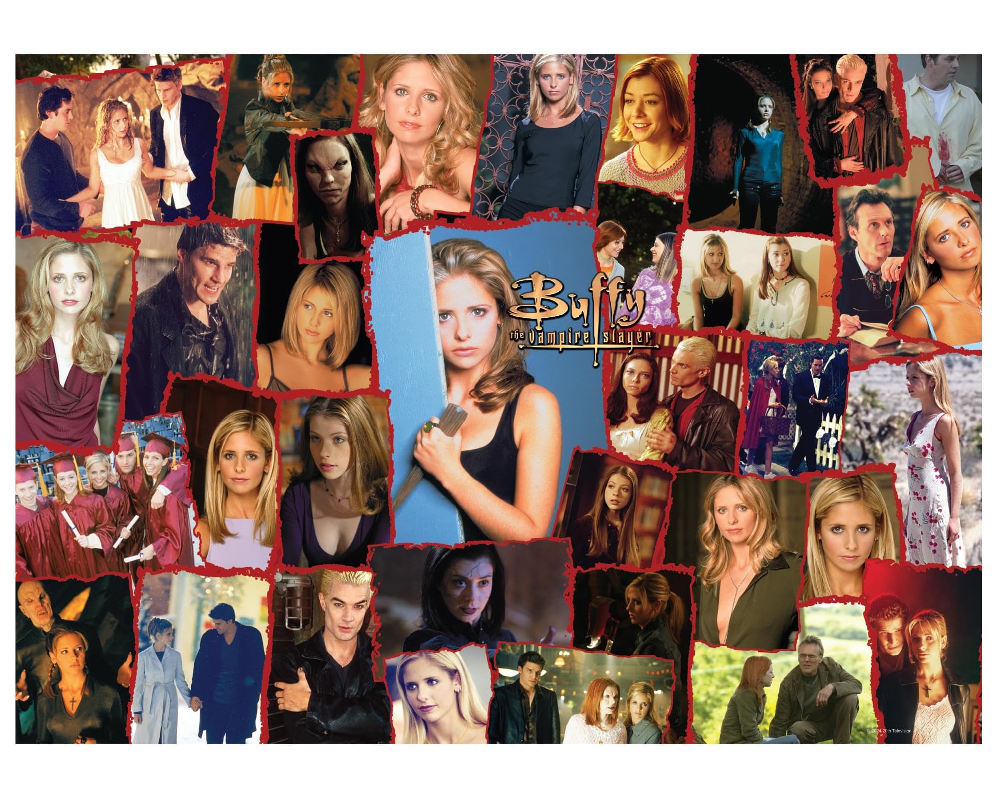 Buffy The Vampire Slayer Collage 1,000-Piece Jigsaw Puzzle for Adults | 28 x 20 Inches