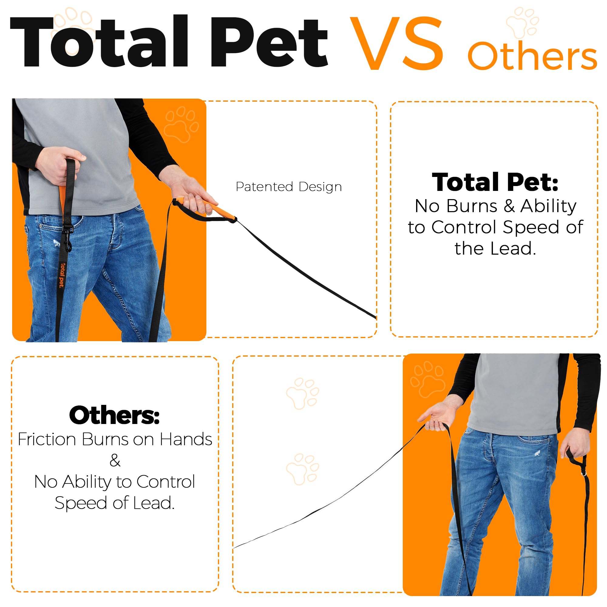 Total Pet 5m Training Lead for Dogs & Puppy - Long Line Leash With Control Handle For Recall/Obedience Training - Image 2