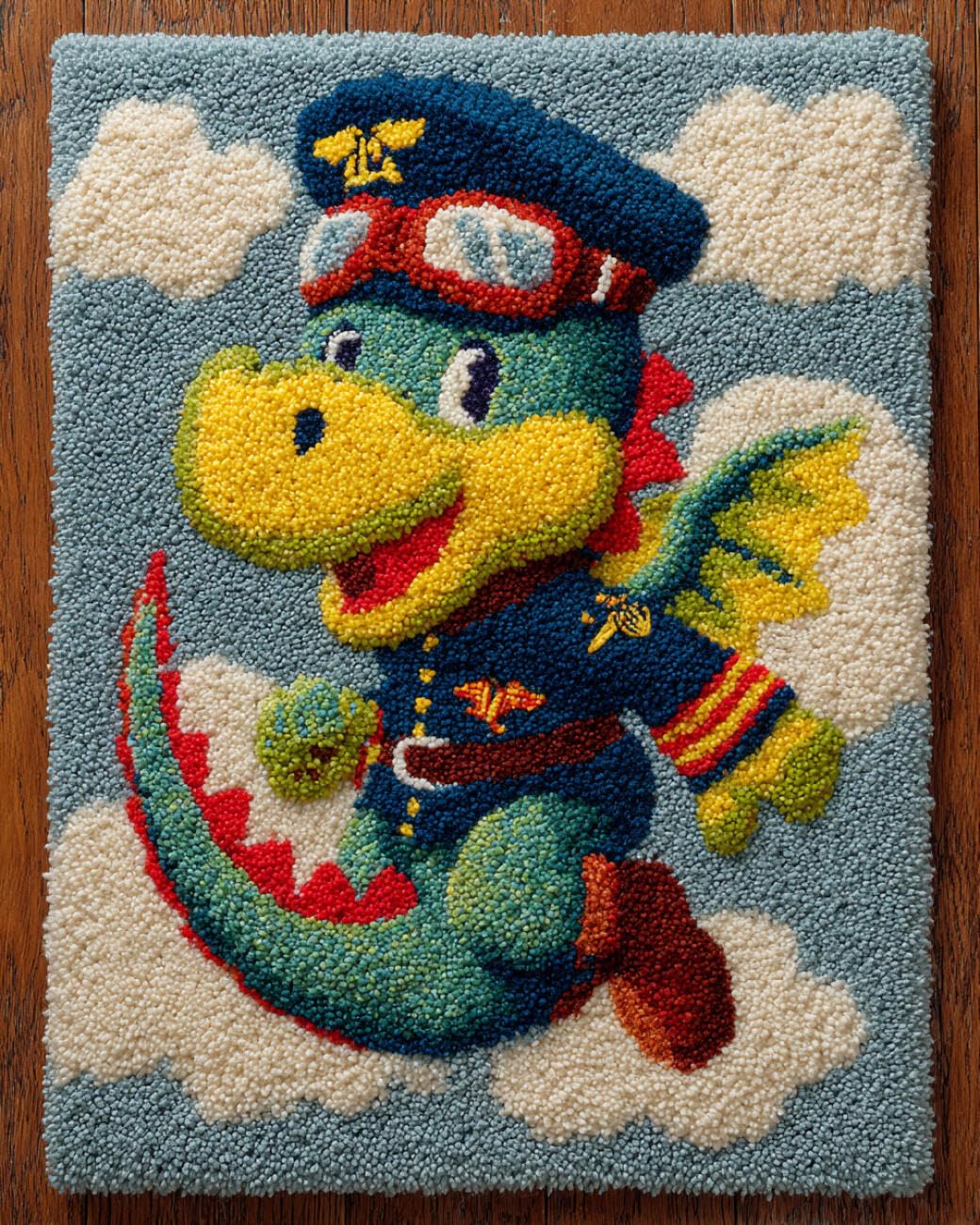 Ambattery T Large Rug Making Ki Colorful Dragon 85X115cm