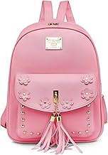 Alice Girls Cute Tassel Mini Backpack Purse Leather Small Daypack kawaii Shoulder Bag for Teens Gift