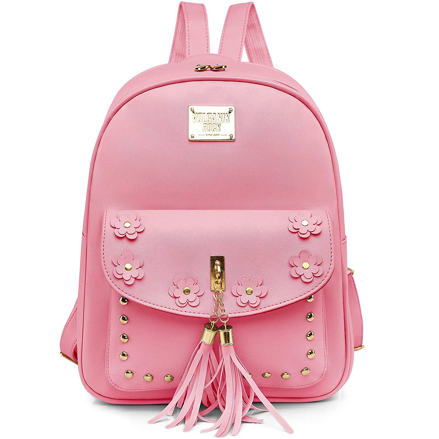 Girls Cute Tassel Mini Backpack Purse Leather Small Daypack kawaii Shoulder Bag for Teens Gift-image-49