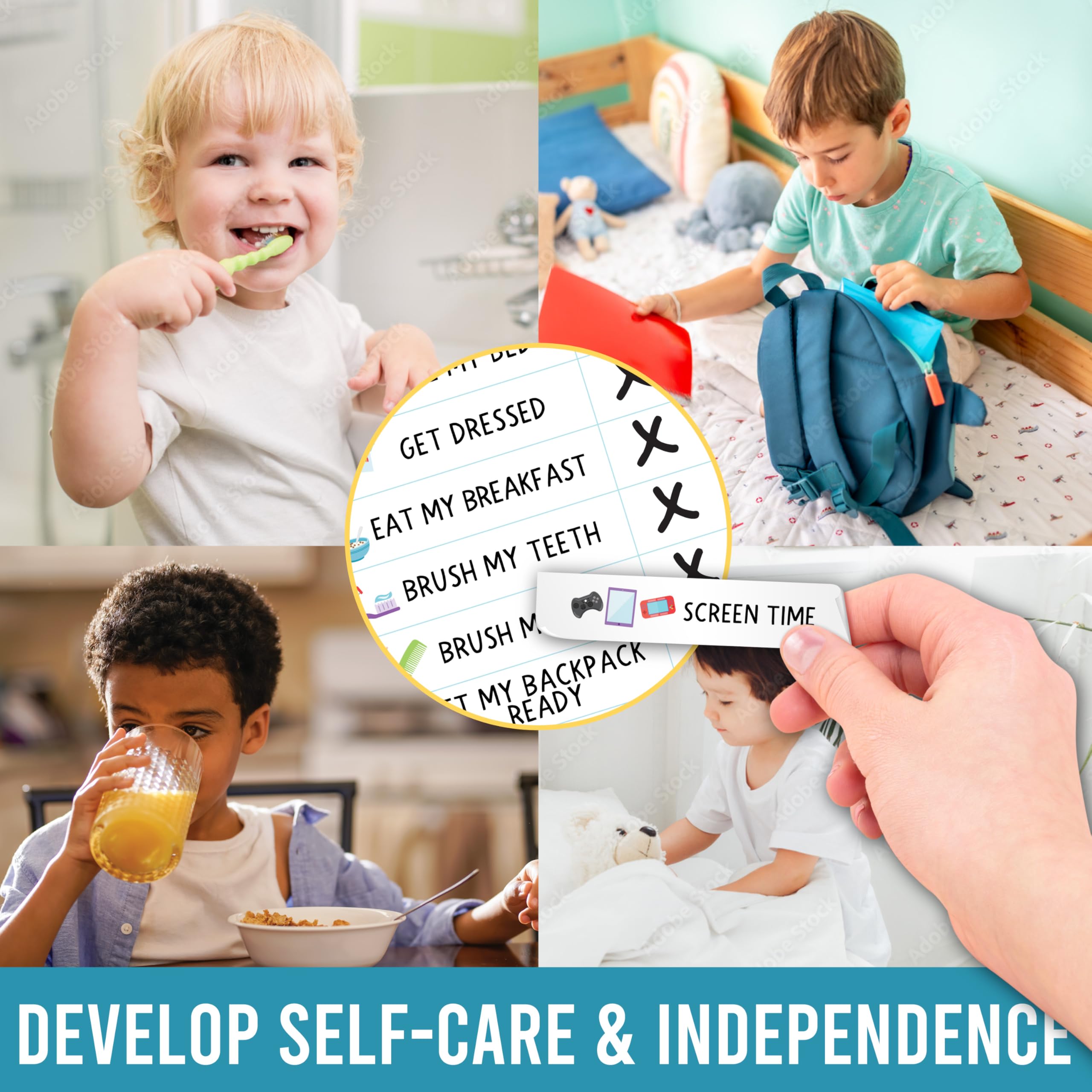 Dinosaur Day & Night Routine Chart