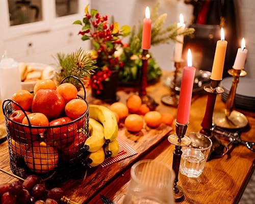 Miniatura 2 de Velas cónicas de 12 pulgadas de largo para decoración del hogar, paquete de 8 velas de gradiente de color para cena, fiesta, vacaciones, otoño,