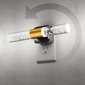 L LOHAS LED Bright Night Light, Night Lights Plug into Wall, 180 Rotating