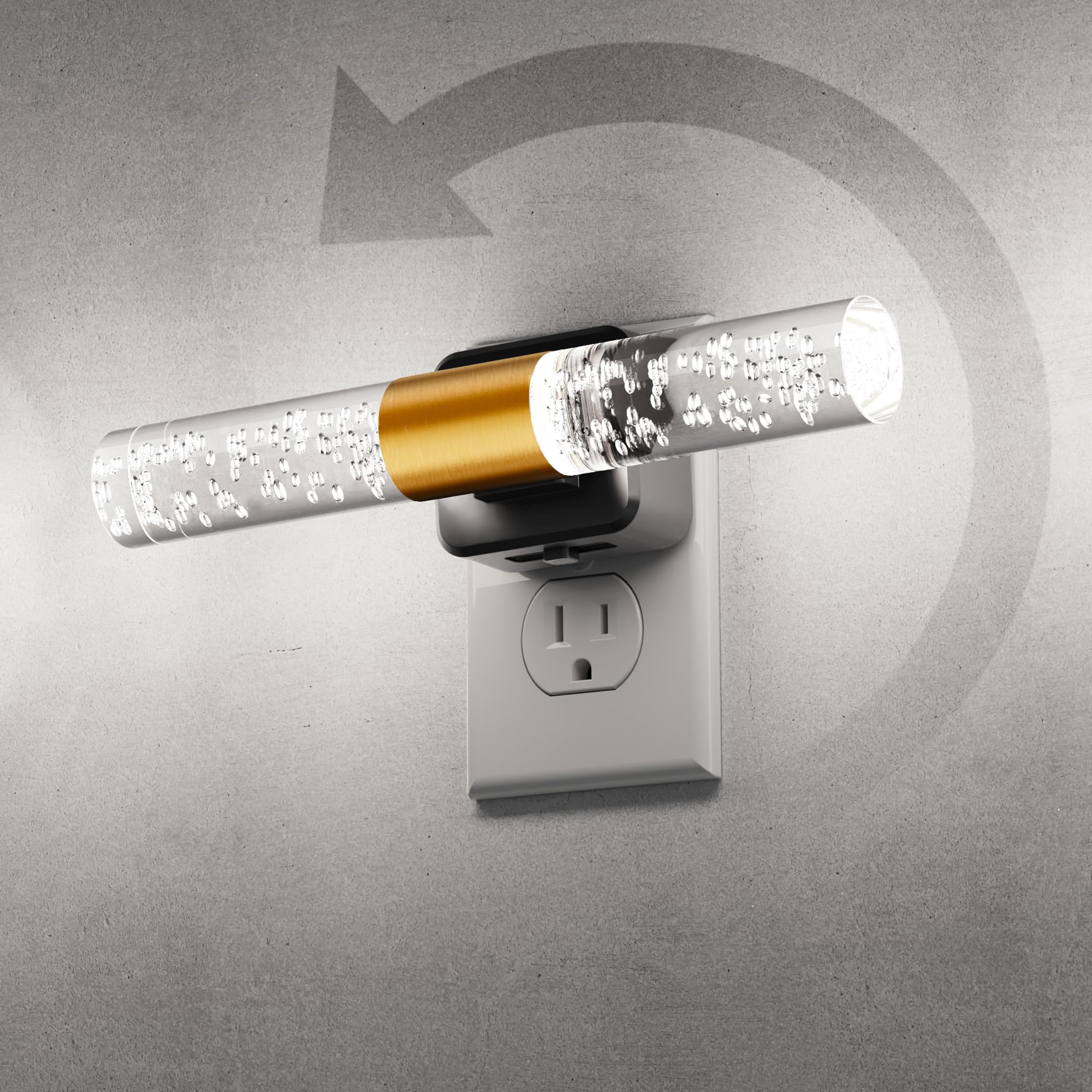 L LOHAS LED Bright Night Light, Night Lights Plug into Wall, 180° Rotating