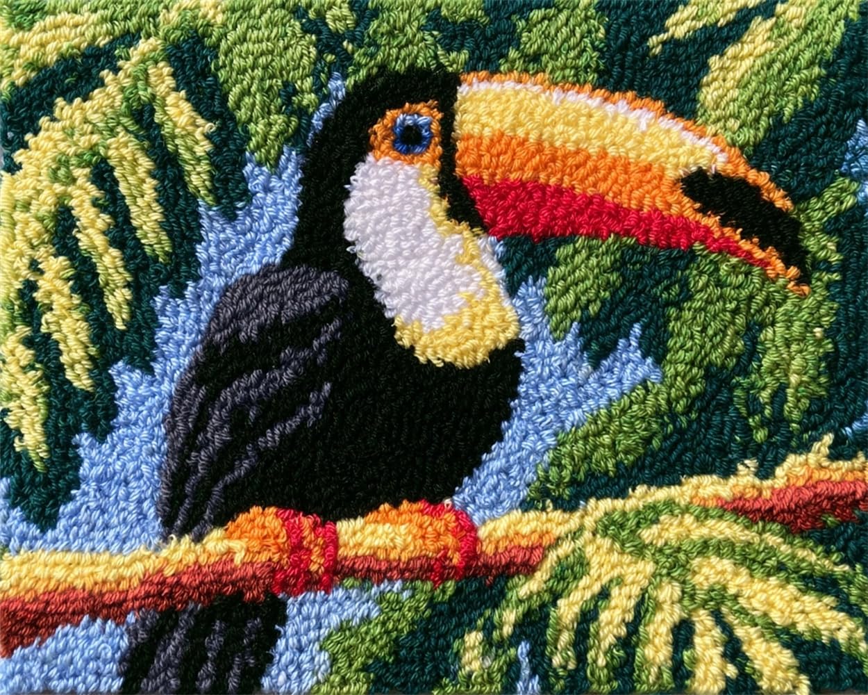 FWRTYCB Latch Hook Rug Kits, Toucan in the Tree