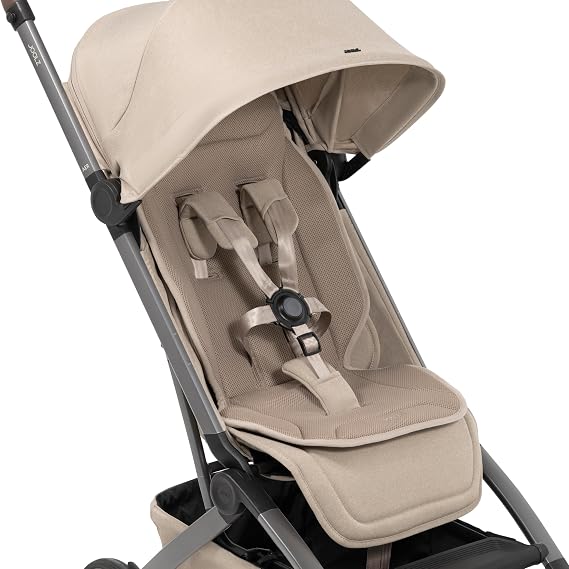 Joolz Breathable Stroller Seat Liner Cooling 3D Mesh & Soft Bamboo Viscose Fabric, Reversible, Machine Washable, Extra Comfort Padding, Foldable & Compatible with All Joolz Strollers - Sandy Taupe