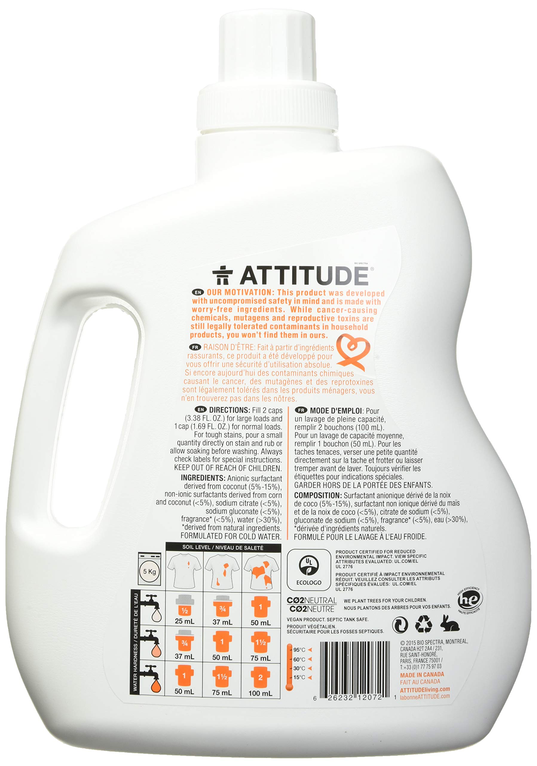 Buy ATTITUDE Liquid Laundry Detergent, Plant and MineralBased