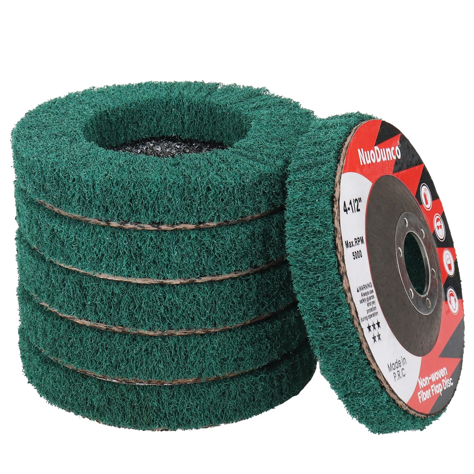 Chrome Polish Yauhar 11Pcs Wool Buffing Polishing Wheel Set Contains 4-1/2 X 7/8 Inch Arbor Buffing Pad