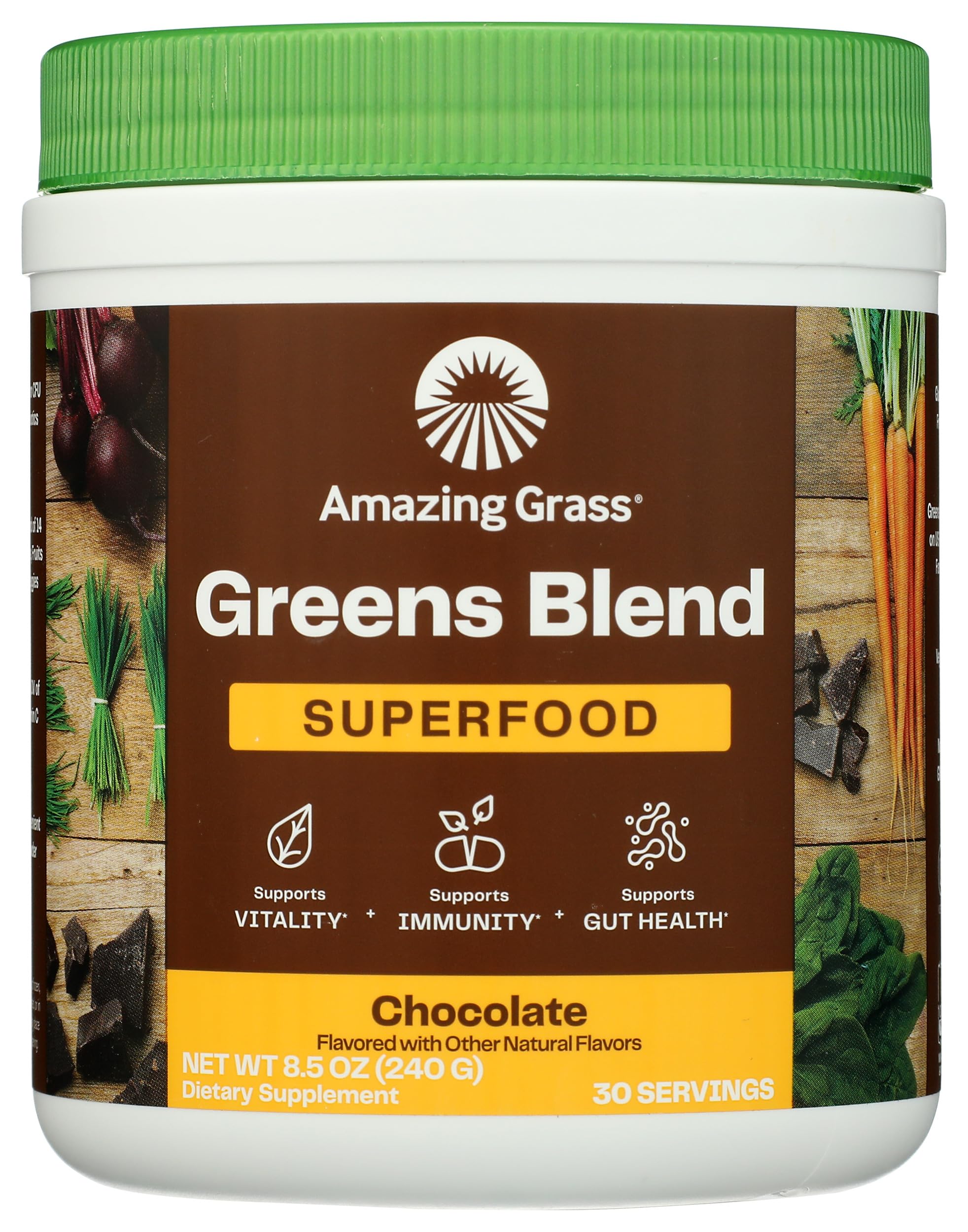 Green Superfood, Chocolate, 8.5 oz (240 g)