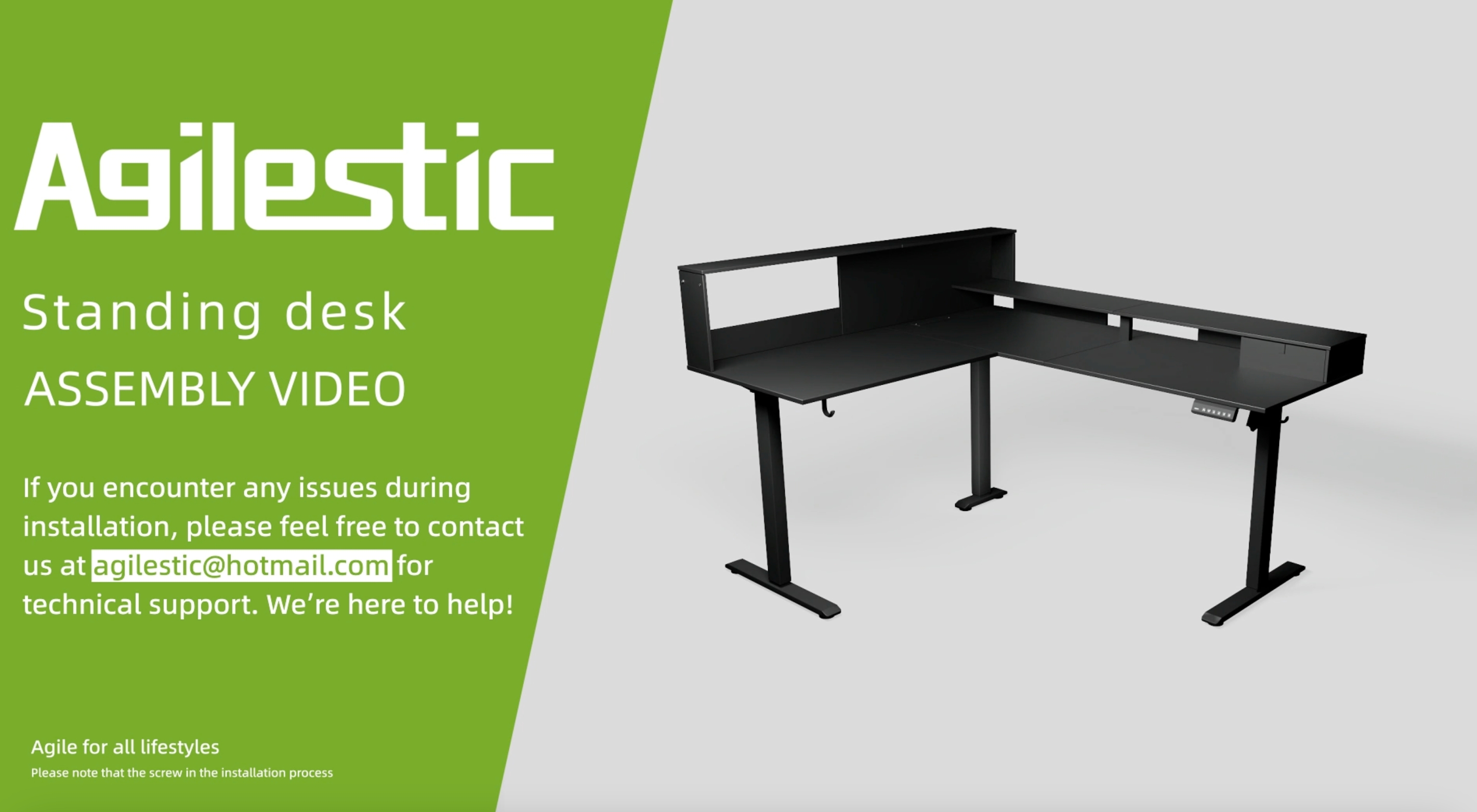 Amazon.com: Agilestic L-Shaped Electric Standing Desk, 63x55 Inch