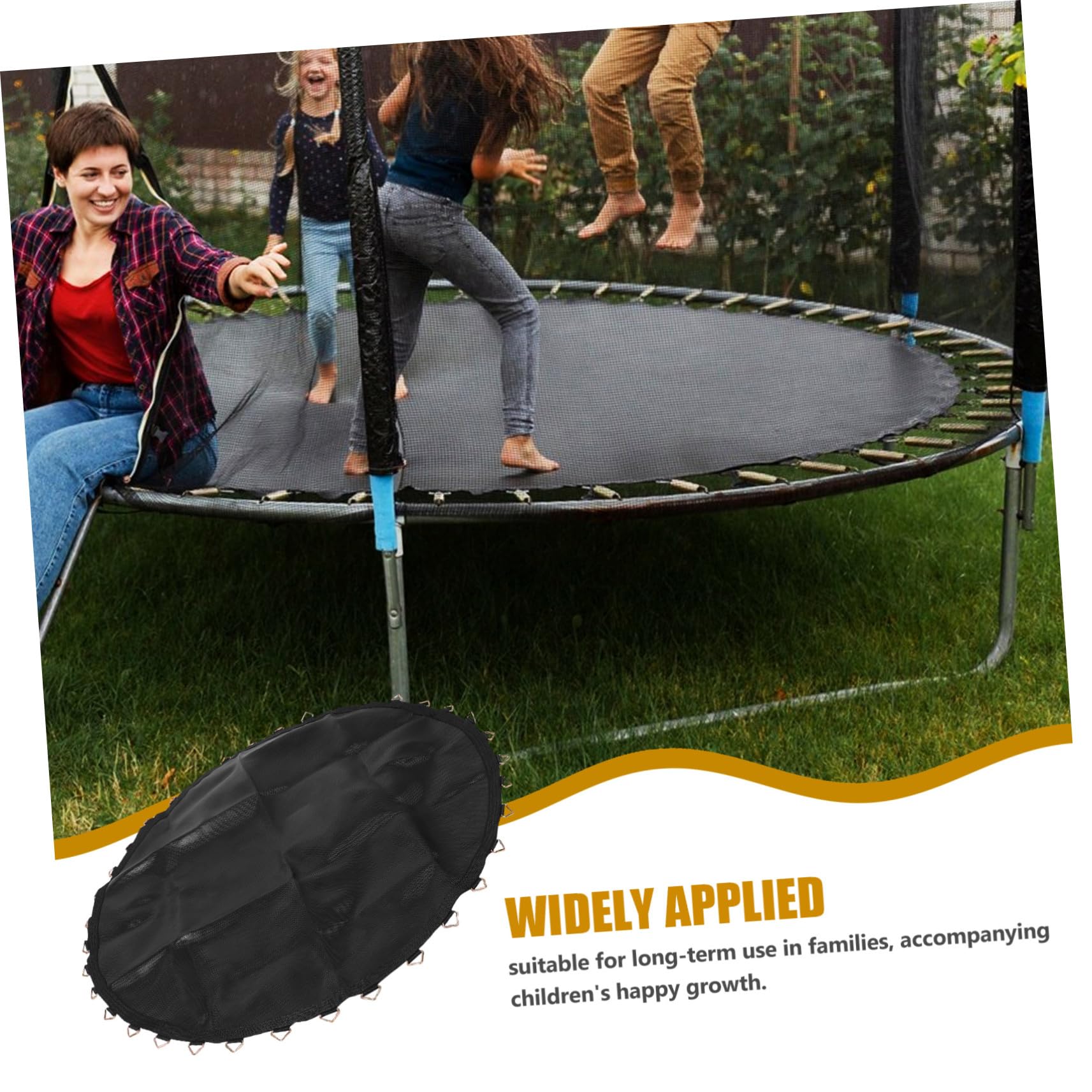 Tappetino rotondo di ricambio per esterni, con passanti elastici, accessorio da giardino per fitness e sicurezza