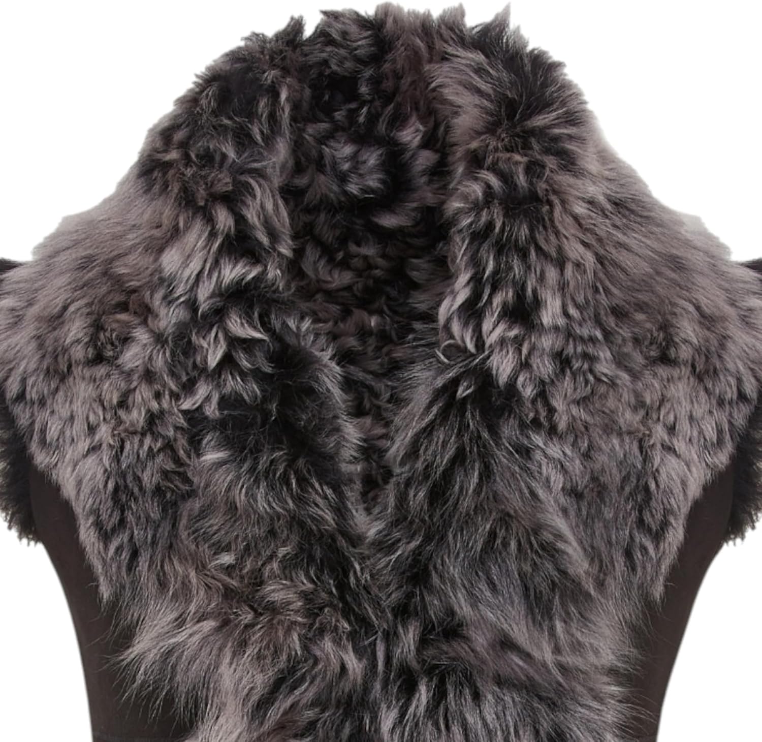 Women’s Toscana Shearling Gilet, Premium Nappa Leather Sheepskin Waistcoat with Fur Lined Waterfall Vest, Luxury Winter Vest