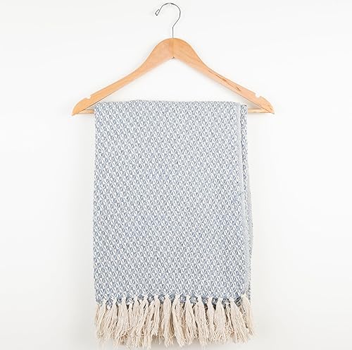 Miniatura 6 de Arkwright - Mantas comunes a granel, paquete de 12, reversibles, 100% algodón, para todas las estaciones, ligeras, para invitados a bodas, viajes y